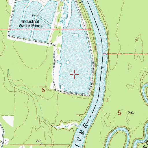 Topographic Map of C A Ezell Dam, AL