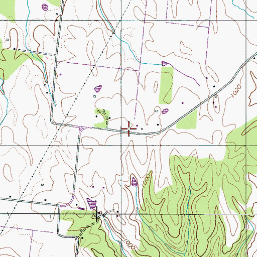 Topographic Map of Selph School (historical), TN