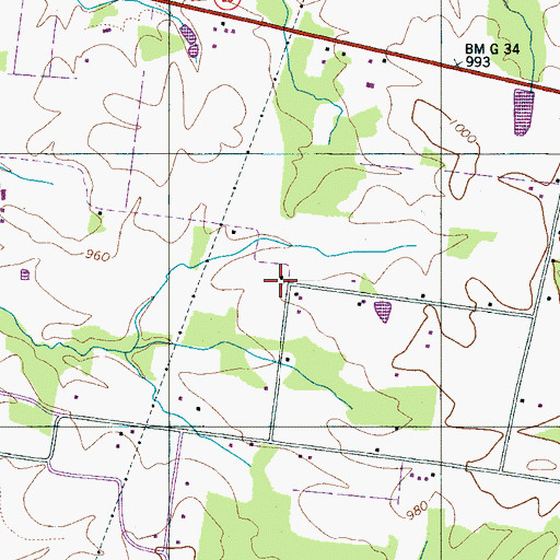 Topographic Map of Springdale School (historical), TN