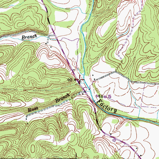 Topographic Map of Springer School (historical), TN