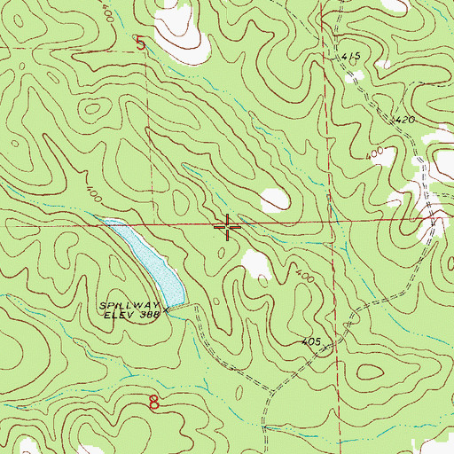 Topographic Map of Mcclean Lake, AL