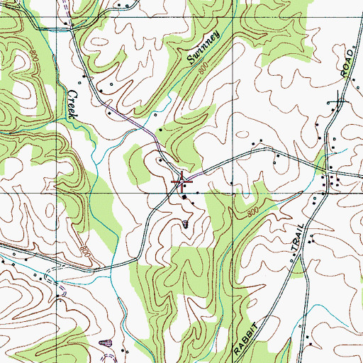 Topographic Map of Wills (historical), TN