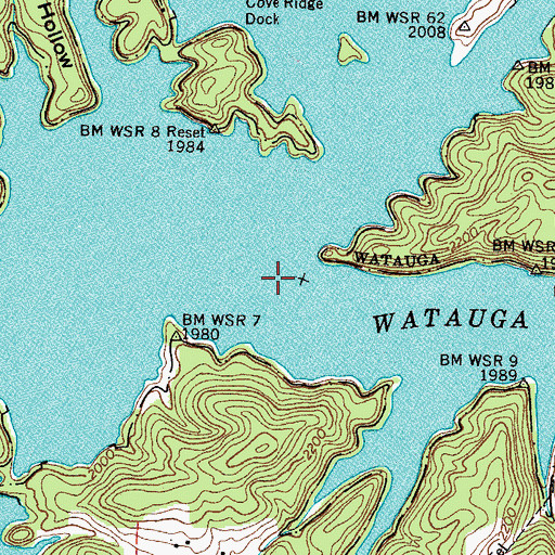 Topographic Map of Campbell Chapel (historical), TN