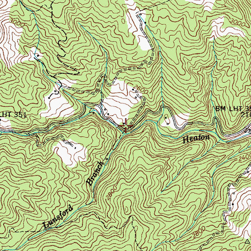 Topographic Map of Miller Chapel (historical), TN