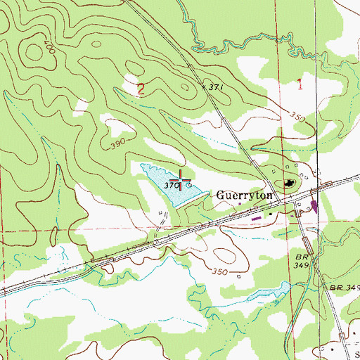 Topographic Map of Sehoy Dam, AL