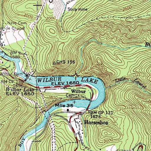 Topographic Map of Weststone Hollow, TN