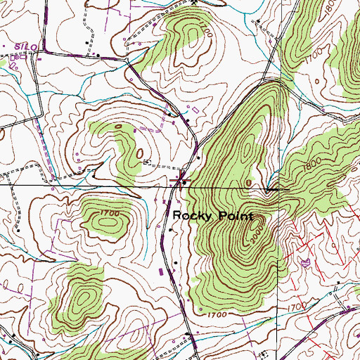 Topographic Map of Keebler Institute (historical), TN