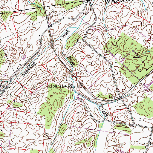 Topographic Map of Kitzmiller (historical), TN