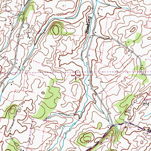 Topographic Map of Morning Star School (historical), TN