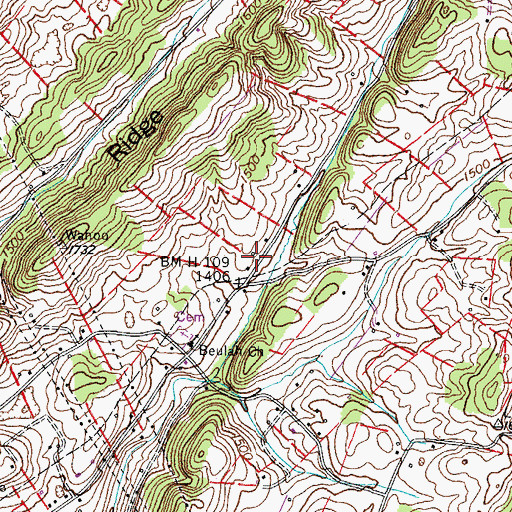 Topographic Map of Dunlap School (historical), TN