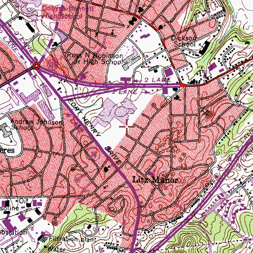 Topographic Map of Eden Ridge (historical), TN