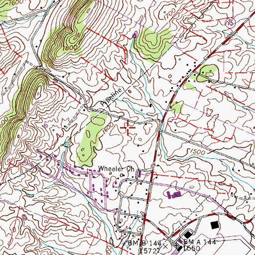 Topographic Map of Holston Elementary School, TN