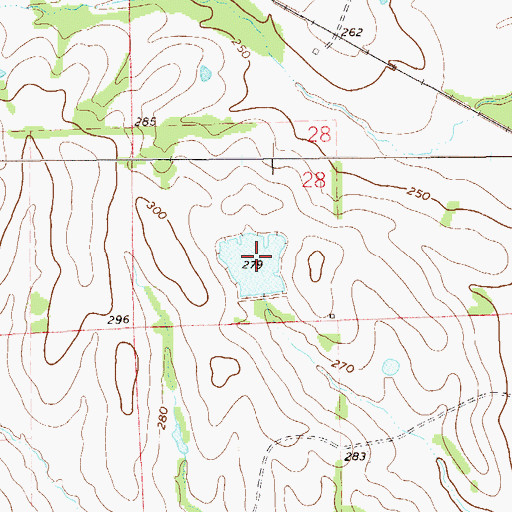 Topographic Map of Rutland Lake, AL