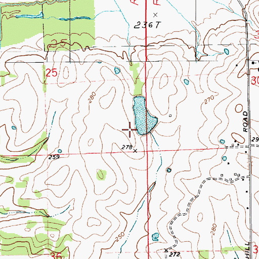 Topographic Map of Allison Dam, AL