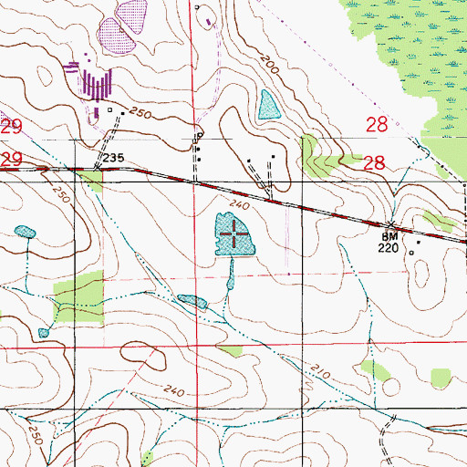 Topographic Map of Stallings Lake, AL