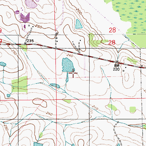 Topographic Map of Stallings Dam, AL