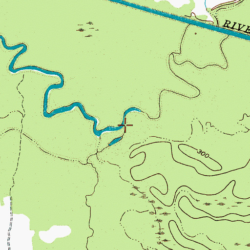 Topographic Map of Jacocks Creek, TN