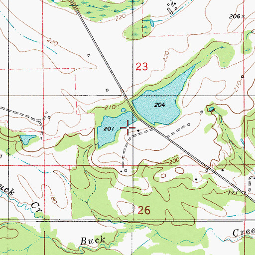 Topographic Map of B C Rhyne Lake Dam, AL