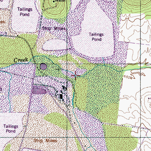 Topographic Map of Scotts Creek, TN