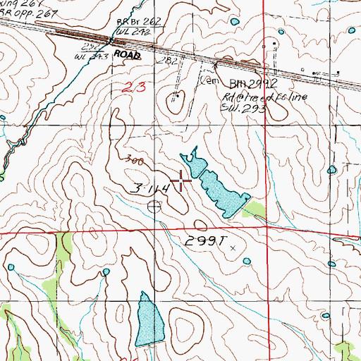 Topographic Map of Shirley Dam, AL