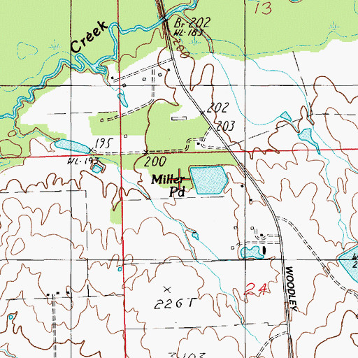 Topographic Map of Mcbride Dam, AL