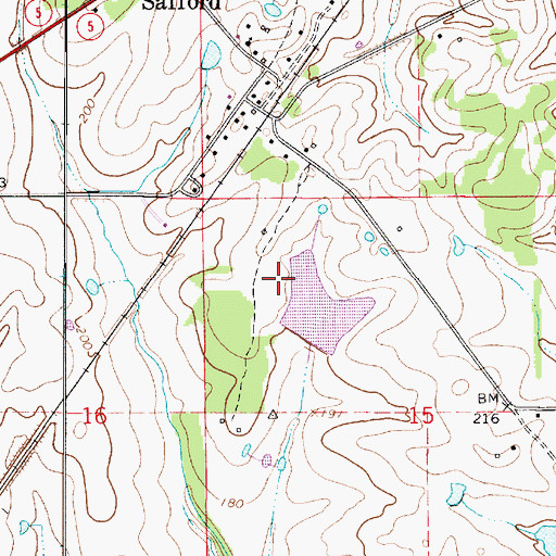 Topographic Map of E Ables Lake Dam, AL