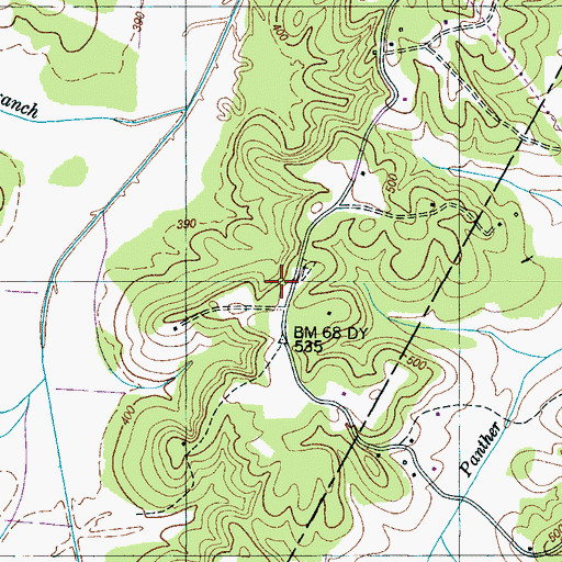 Topographic Map of Smith Chapel, TN