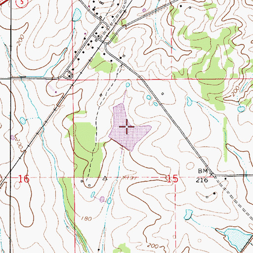 Topographic Map of E Ables Lake, AL