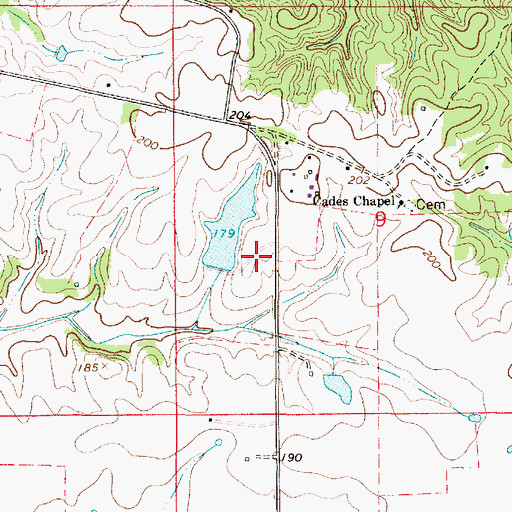 Topographic Map of Mitchell Dam, AL