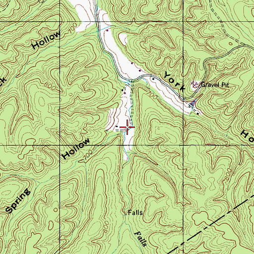 Topographic Map of Spring Hollow, TN