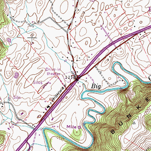 Topographic Map of Stanley Valley, TN
