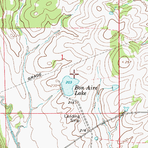 Topographic Map of C Shuptrine Dam, AL