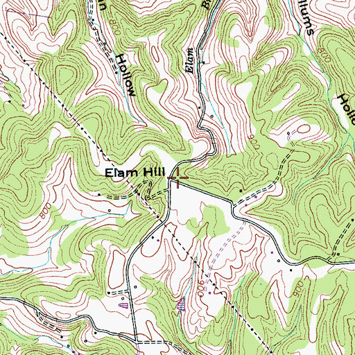 Topographic Map of Sylvan Heights School, TN