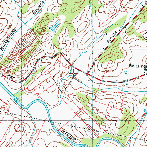 Topographic Map of Tarkiln Valley, TN