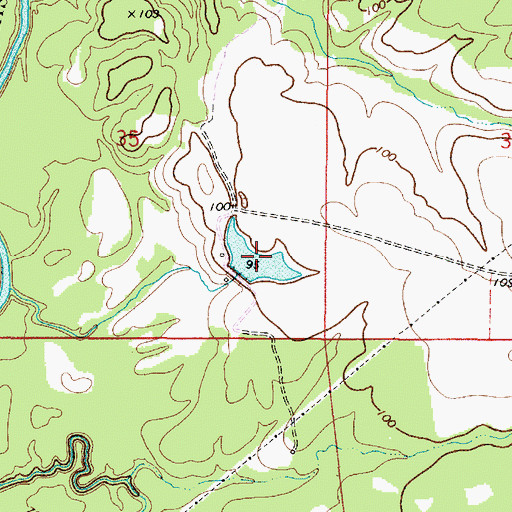 Topographic Map of Doctor Max McCord Junior Lake, AL