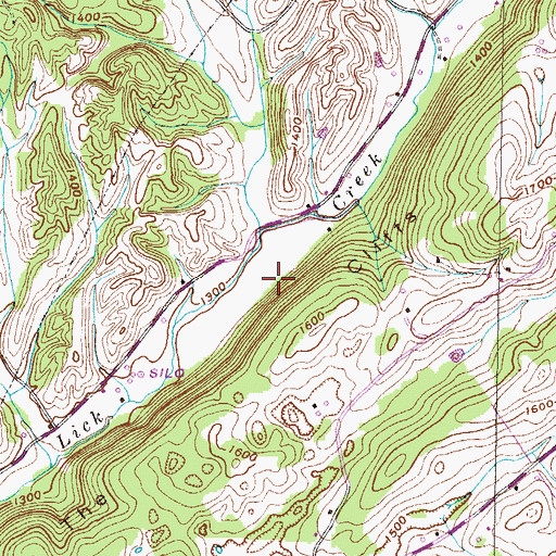 Topographic Map of The Cliffs, TN