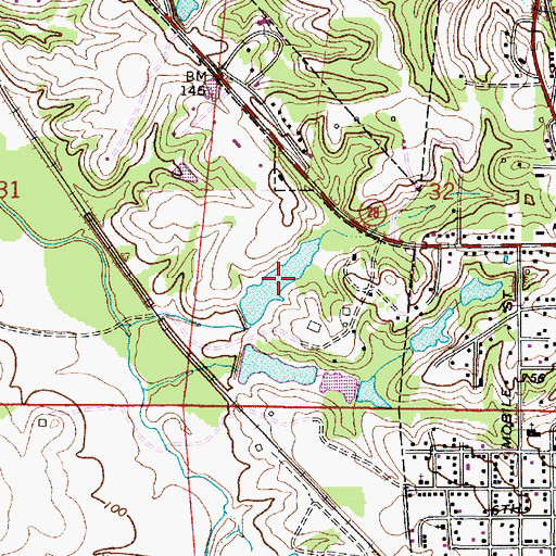 Topographic Map of Owensby Lake Number One, AL
