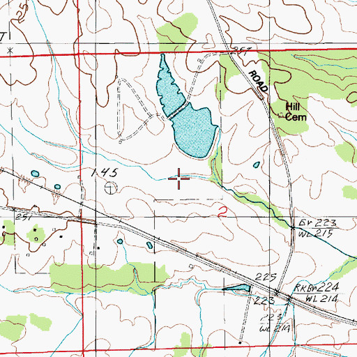 Topographic Map of McClurkin Lake Number Two, AL