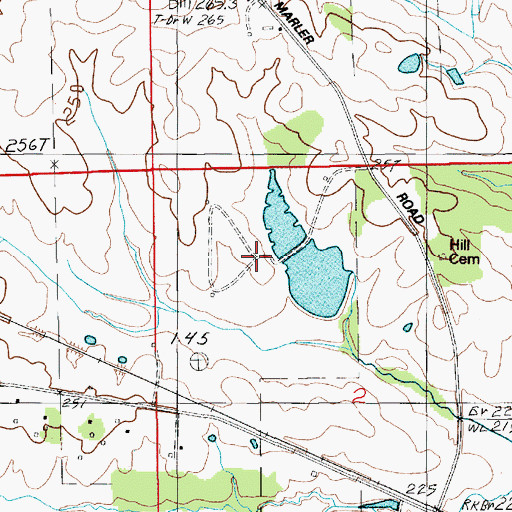 Topographic Map of McClurkin Number 3 Dam, AL