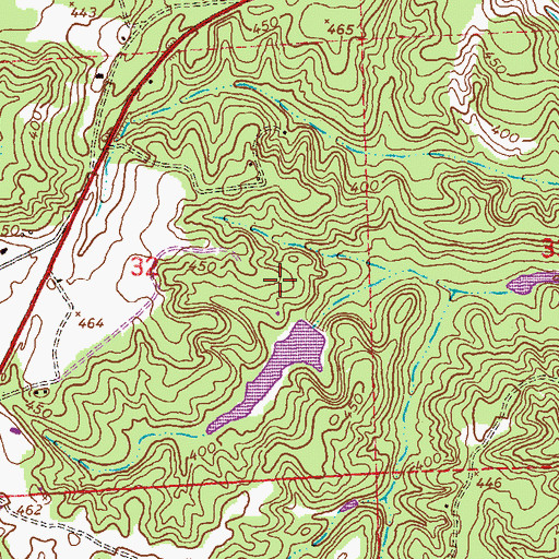 Topographic Map of Matthews Dam, AL