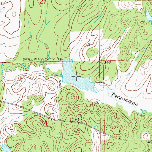 Topographic Map of Tysons Lake, AL