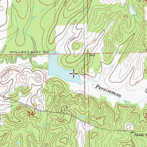 Topographic Map of Howard Lamar Dam, AL