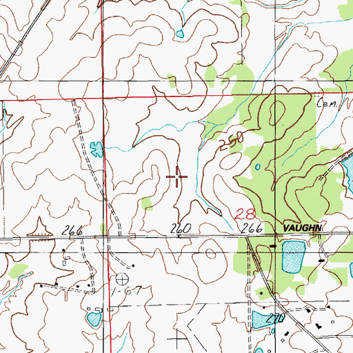 Topographic Map of Scott Pond, AL