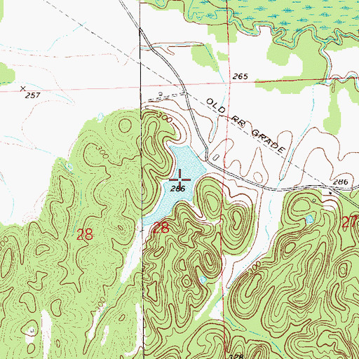 Topographic Map of Lake Wadsworth, AL