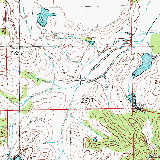 Topographic Map of Gerald Wallace Lake Number Two, AL