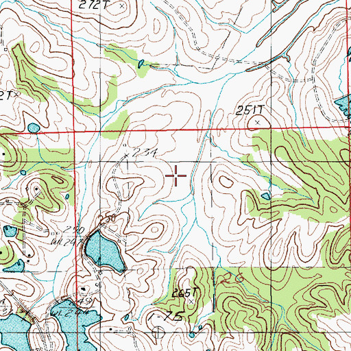 Topographic Map of Gerald Wallace Number 2 Dam, AL