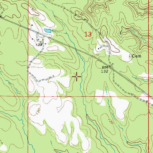 Topographic Map of T C Null Dam, AL