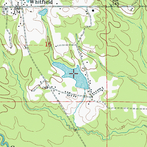 Topographic Map of American Can Company Lake, AL