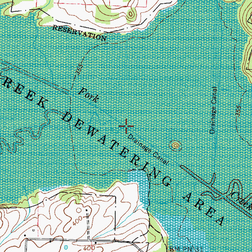 Topographic Map of Bailey Fork Creek, TN
