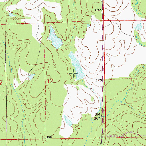 Topographic Map of T U Kelly Number 2 Dam, AL
